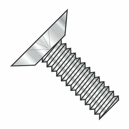 1/4-20 X 1/2 In Phillips Flat Machine Screw, Plain 316 Stainless Steel